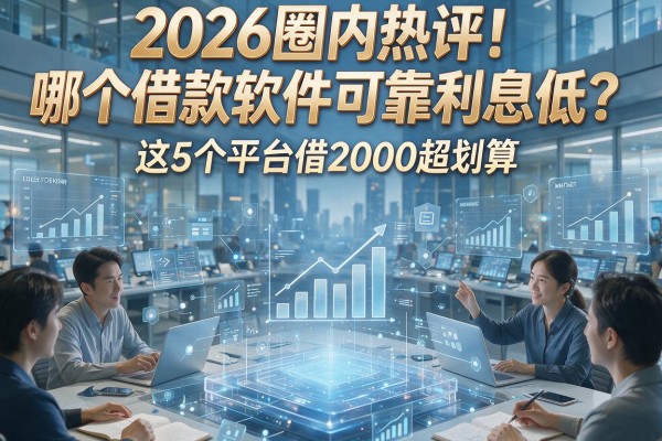 2026圈内热评！哪个借款软件可靠利息低？这5个平台借2000超划算