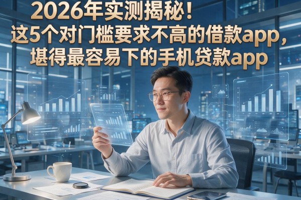 2026年实测揭秘！这5个对门槛要求不高的借款app，堪称最容易下的手机贷款app