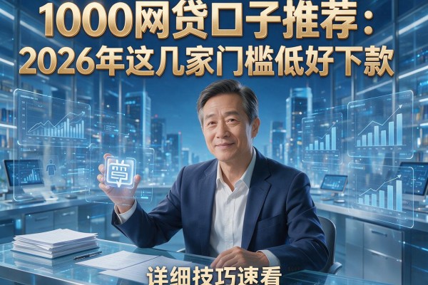 1000网贷口子推荐：2026年这几家门槛低好下款，详细技巧速看