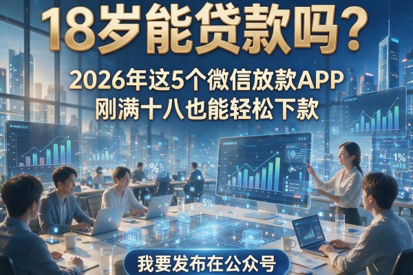 18岁能贷款吗？2026年这5个微信放款APP，刚满十八也能轻松下款