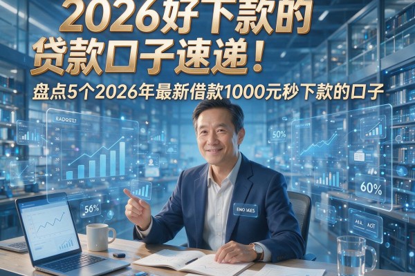 2026好下款的贷款口子速递！盘点5个2026年最新借款1000元秒下款的口子