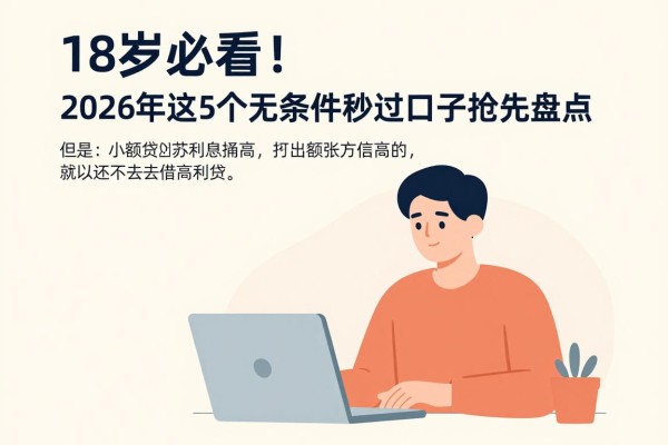 18岁必看！现在小额贷款利息高，2026年这5个无条件秒过口子抢先盘点