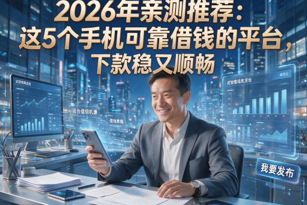 2026年亲测推荐:这5个手机可靠借钱的平台,下款稳又顺畅