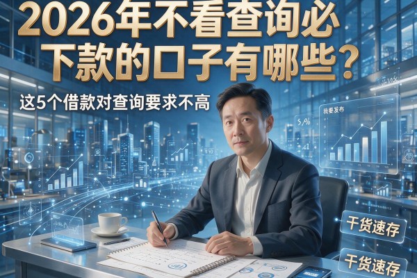 2026年不看查询必下款的口子有哪些?这5个借款对查询要求不高,干货速存!