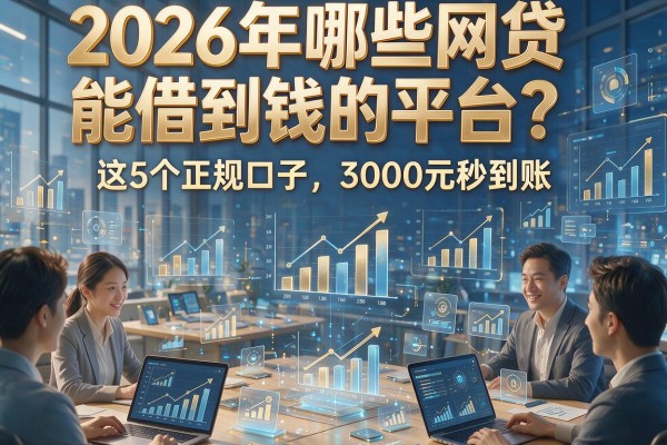 2026年哪些网贷能借到钱的平台？这5个正规口子，3000元秒到账！