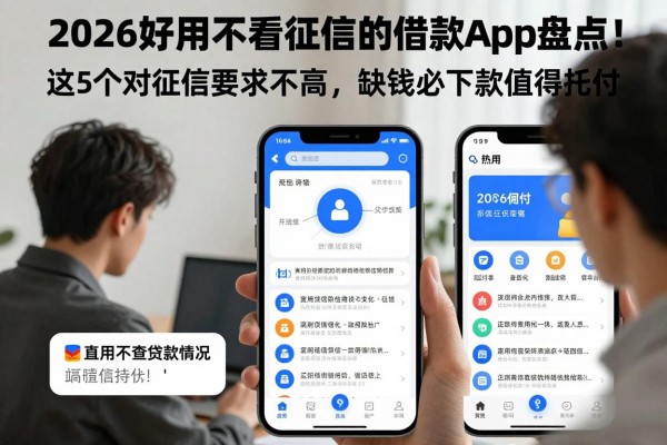 2026好用不看征信的借款App盘点！这5个对征信要求不高，缺钱必下款值得托付