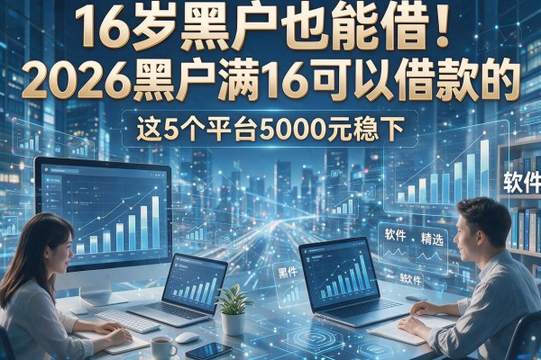 16岁黑户也能借！2026黑户满16可以借款的软件精选，这5个平台5000元稳下