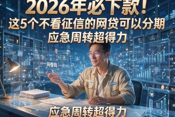 2026年必下款!这5个不看征信的网贷可以分期,应急周转超得力