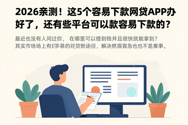 2026亲测!这5个容易下款的网贷APP办好了,还有哪些平台可以借款容易下款的?