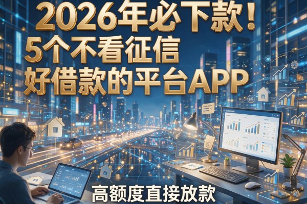 2026年必下款!5个不看征信好借款的平台APP,高额度直接放款