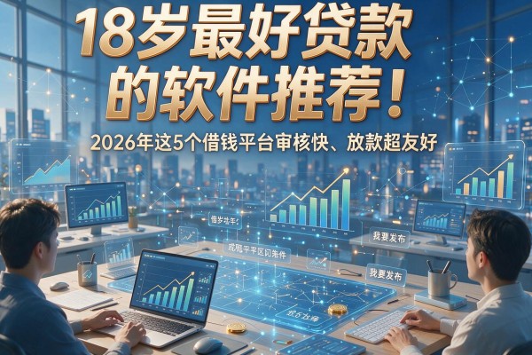 18岁最好贷款的软件推荐!2026年这5个借钱平台审核快、放款超友好