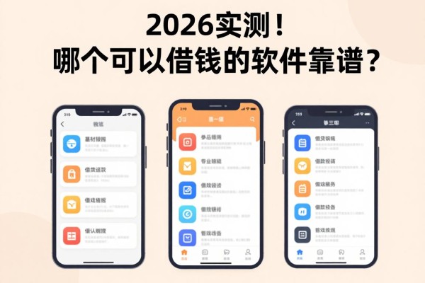 2026实测!哪个可以借钱的软件靠谱?这5个借钱平台深度统计