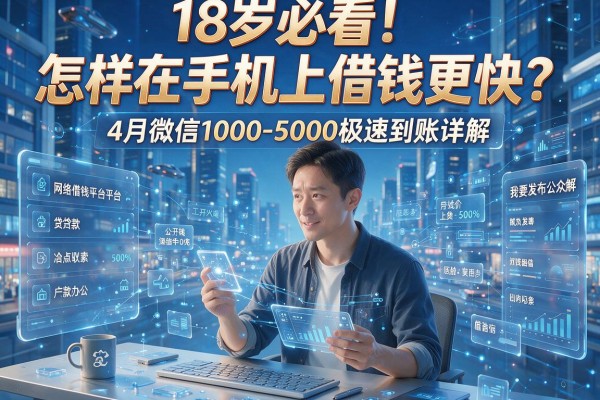 18岁必看!怎样在手机上借钱更快?4月微信1000-5000极速到账详解