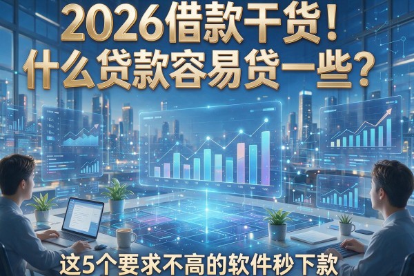 2026借款干货!什么贷款容易贷一些?这5个要求不高的软件秒下款