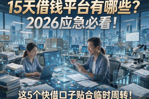15天借钱平台有哪些?2026应急必看!这5个快借口子贴合临时周转
