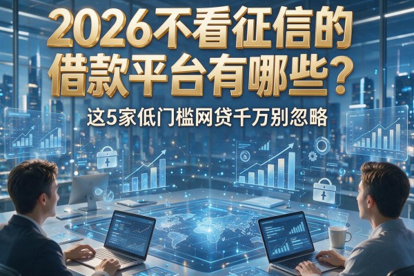 2026不看征信的借款平台有哪些？这5家低门槛网贷千万别忽略！