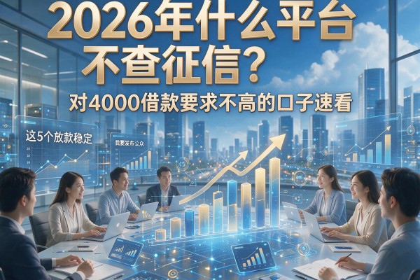 2026年什么平台不查征信？这5个放款稳定、对4000借款要求不高的口子速看