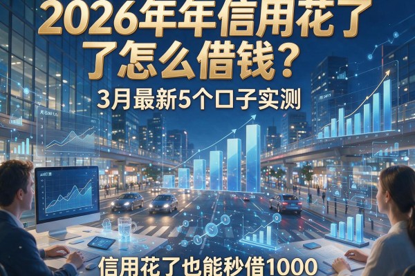 2026年信用花了怎么借钱？3月最新5个口子实测，信用花了也能秒借1000！