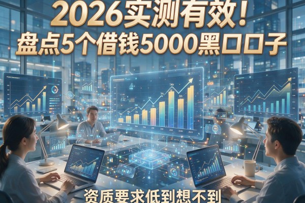 2026实测有效!盘点5个借钱应急5000黑口子,资质要求低到想不到