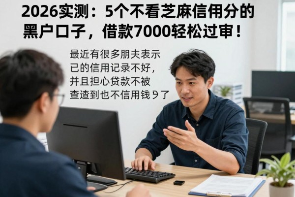 2026实测:5个不看芝麻信用分的黑户口子,借款7000轻松过审!