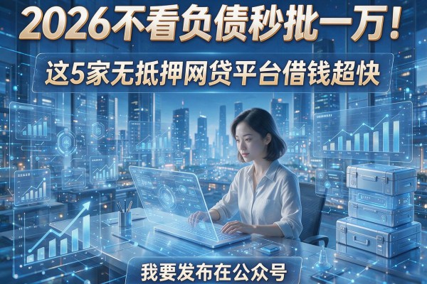 2026不看负债秒批一万!这5家无抵押网贷平台借钱超快