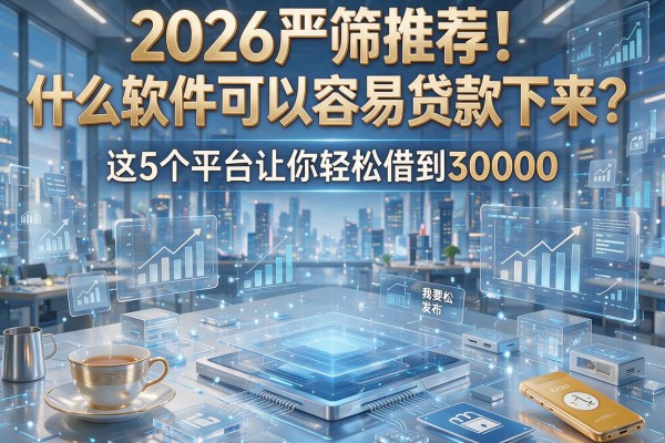 2026严筛推荐！什么软件可以容易贷款下来？这5个平台让你轻松借到30000