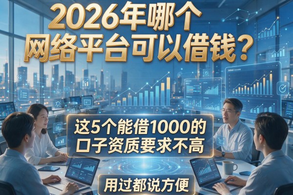 2026年哪个网络平台可以借钱？这5个能借1000的口子资质要求不高，用过都说方便！
