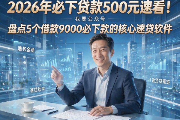 2026年必下贷款500元速看!盘点5个借款9000必下款的核心速贷软件