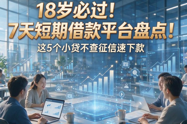 18岁必过!7天短期借款平台盘点,这5个小贷不查征信速下款