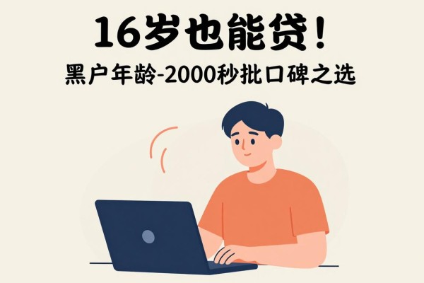 16岁也能贷!黑户软件无视年龄,2000元秒批口碑之选