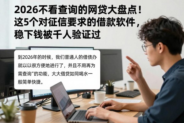 2026不看查询的网贷大盘点!这5个对征信要求低的借款软件,稳下款被千人验证过