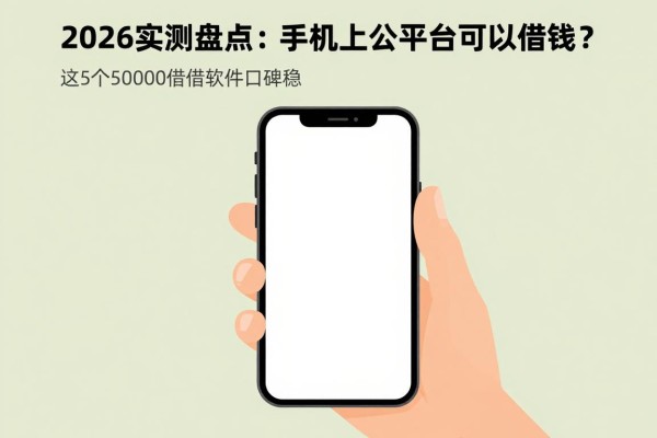 2026实测盘点：手机上面什么平台可以借钱？这5个50000借款软件口碑稳、无视查