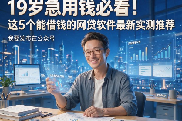 19岁急用钱必看!这5个能借钱的网贷软件最新实测推荐