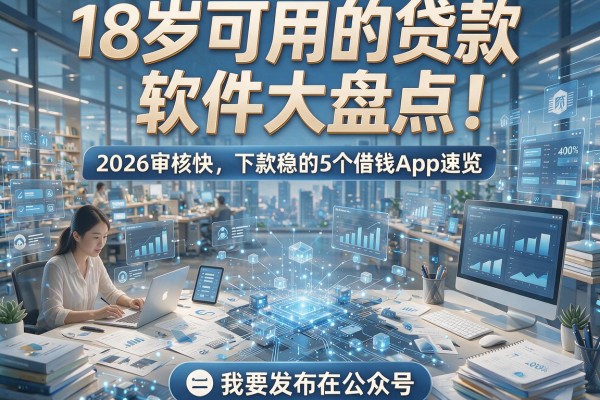 18岁可用的贷款软件大盘点!2026审核快、下款稳的5个借钱App速览