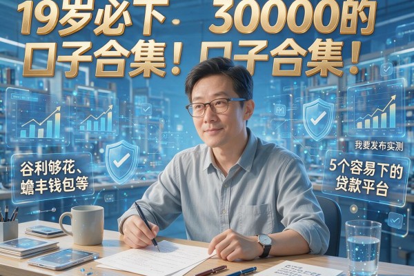 19岁必下3000的口子合集!谷利够花、蟾丰钱包等5个容易下的贷款平台实测