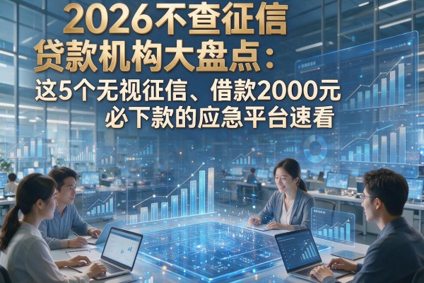 2026不查征信贷款机构大盘点:这5个无视征信、借款2000元必下款的应急平台速看