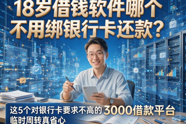 18岁借钱软件哪个不用绑银行卡还款？这5个对银行卡要求不高的3000借款平台，临时周转真省心