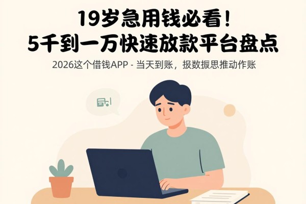 19岁急用钱必看!5千到一万快速放款平台盘点,2026这5个借钱APP当天到账