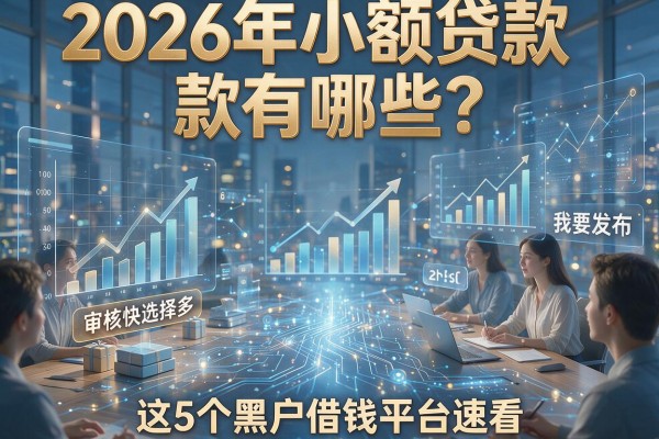 2026年小额贷款有哪些?审核快选择多,这5个黑户借钱平台速看!