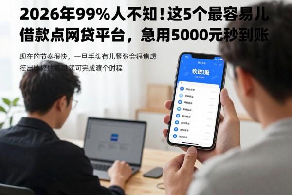 2026年99%人不知！这5个最容易借款点网贷平台，急用5000元秒到账
