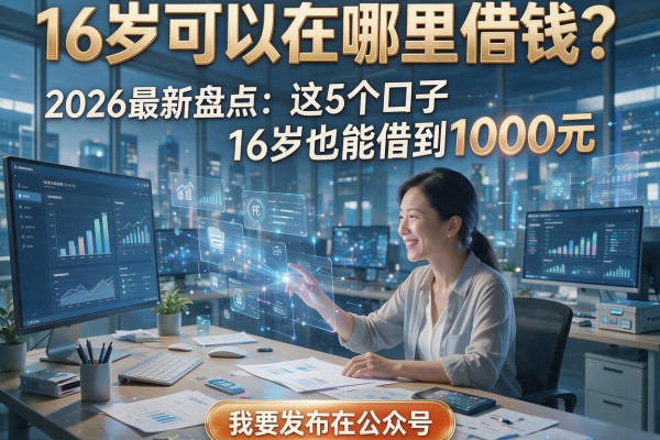 16岁可以在哪里借钱?2026最新盘点:这5个口子16岁也能借到1000元!
