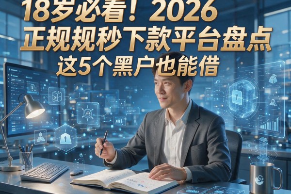 18岁必看!2026正规秒下款平台盘点,这5个黑户也能借