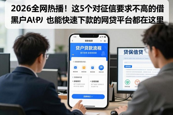 2026全网热播!这5个对征信要求不高的黑户借款APP,黑户也能快速下款的网贷平台都在这里