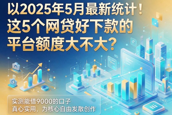 2025年5月最新统计！这5个网贷好下款的平台额度大不大？实测能借9000的口子真心实用