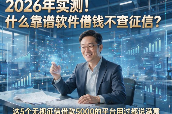 2026年实测!什么靠谱软件借钱不查征信?这5个无视征信借款5000的平台用过都说满意