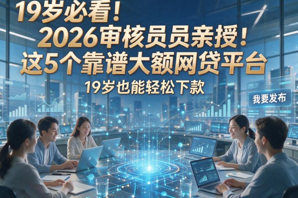 19岁必看!2026审核员亲授:这5个靠谱大额网贷平台,19岁也能轻松下款