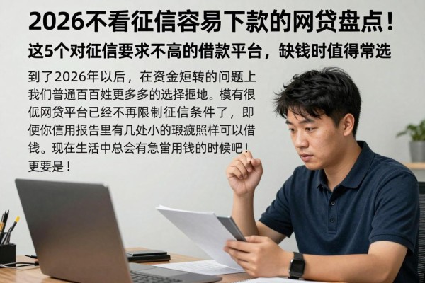 2026不看征信容易下款的网贷盘点!这5个对征信要求不高的借款平台,缺钱时值得常选