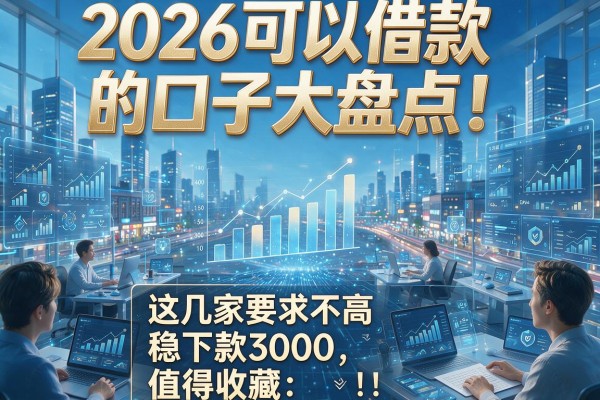 2026可以借款的口子大盘点!这几家要求不高稳下款3000,值得收藏