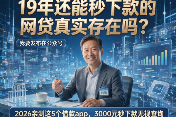 19年还能秒下款的网贷真实存在吗?2026亲测这5个借款app,3000元秒下款无视查询!