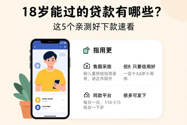 18岁能过的贷款app有哪些?这5个亲测好下款速看